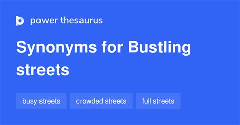 Synonyms of BUSTLING 